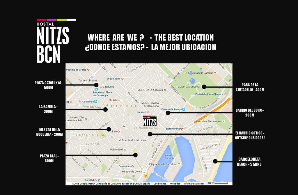 Hostal Nitzs Bcn Barcelona Ngoại thất bức ảnh
